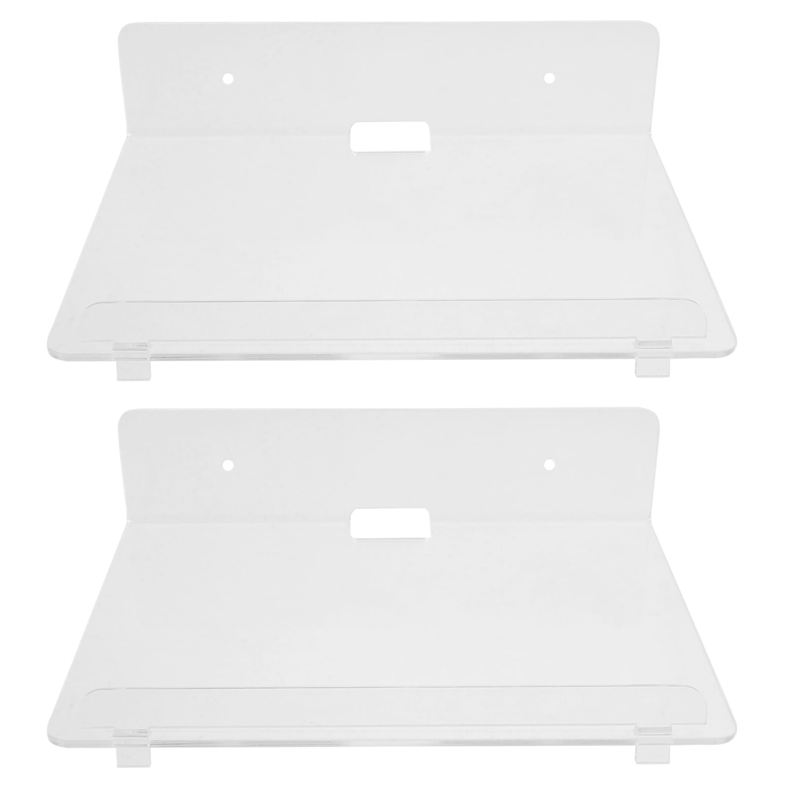 Estanterías flotantes transparentes para oficina y salón
