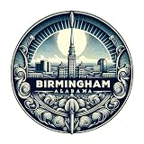 Birmingham Alabama Souvenir Decorative Flat Magnet 2-Inch