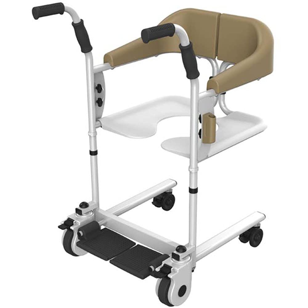 Elevador de traslado de pacientes, silla de ruedas de transporte de acero, silla de evacuación de emergencia, cinturón de seguridad para silla de ruedas, dispositivo de enfermería para baño, inodoro