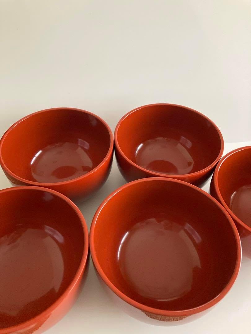 お 新・ 浄法寺塗 多用椀 5個セット 汁椀・丼 浄法寺漆展｜