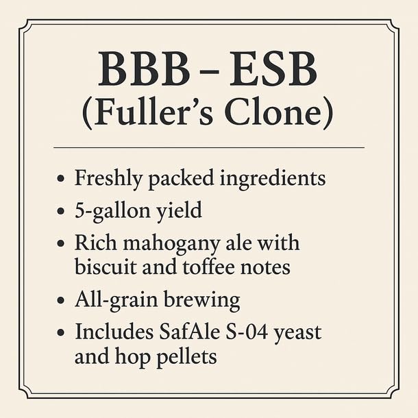 LD branded BBB - ESB (Fuller's Clone)