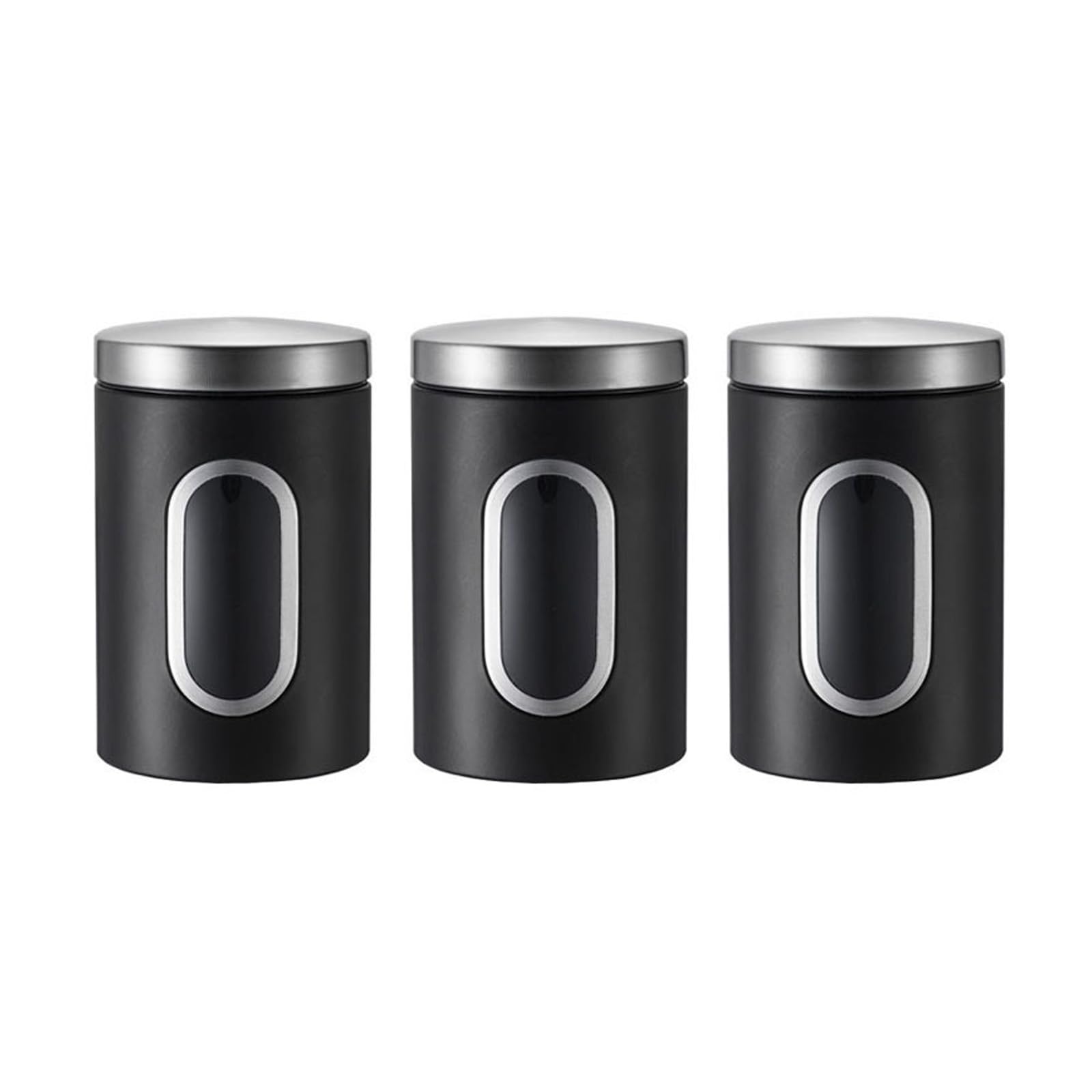 Xinsheinelry Sturdy Stainless Steel Airtights Canister with Viewing Window for Coffee and Kitchen Supplies Storage Solution Sugar Storage Jar