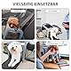 Transportbox Katze,Faltbarer Transporttasche Katze und Hund,Atmungsaktive und Faltbare Hundebox,Katzentransportkäfig mit Abnehmbarer Plüschmatratze,Erweiterbar Katzenbox für 2 Katzen Hund Welpen