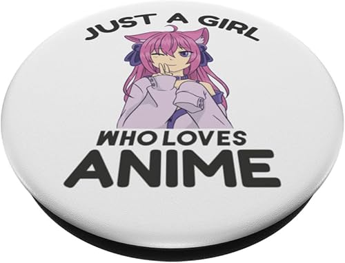Miniatura 2 de Solo una chica que ama PopSockets de anime intercambiables PopGrip