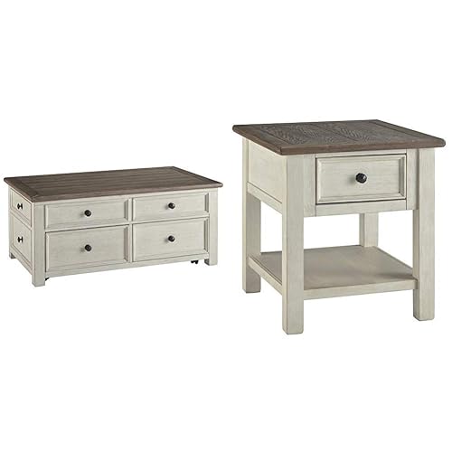 Signature Design by Ashley Bolanburg Lift Top Cocktail Table Two-Tone