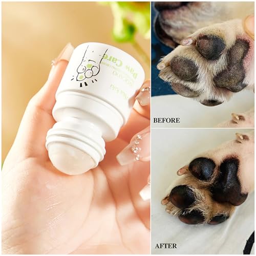 Image of Dog Paw Pad Balm Roll-On Balm Dog Elbow Protector Paw Care Non-Greasy for Cracked Dry & Damaged Paws