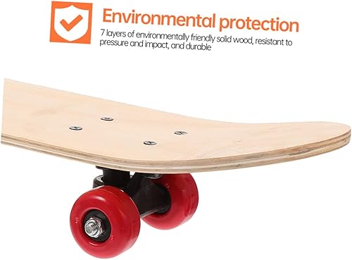Miniatura 5 de BESPORTBLE Patineta estándar Longboard Playset DIY Deck Longboard Tablas Scooter para niños Regalo Doble Cara Inacabado Tablero de baile Arce
