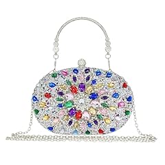 Silver Multi Color Clutch