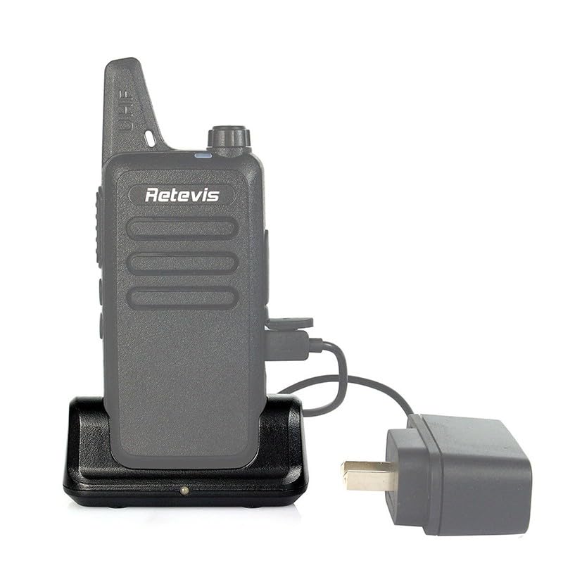 2 Pz Base Dock di Ricarica Per Retevis RT22 WLN KD-C1 Radio Stazione Nera Dual Port Desktop Organizer Sostituzione Del Basamento Del Caricatore