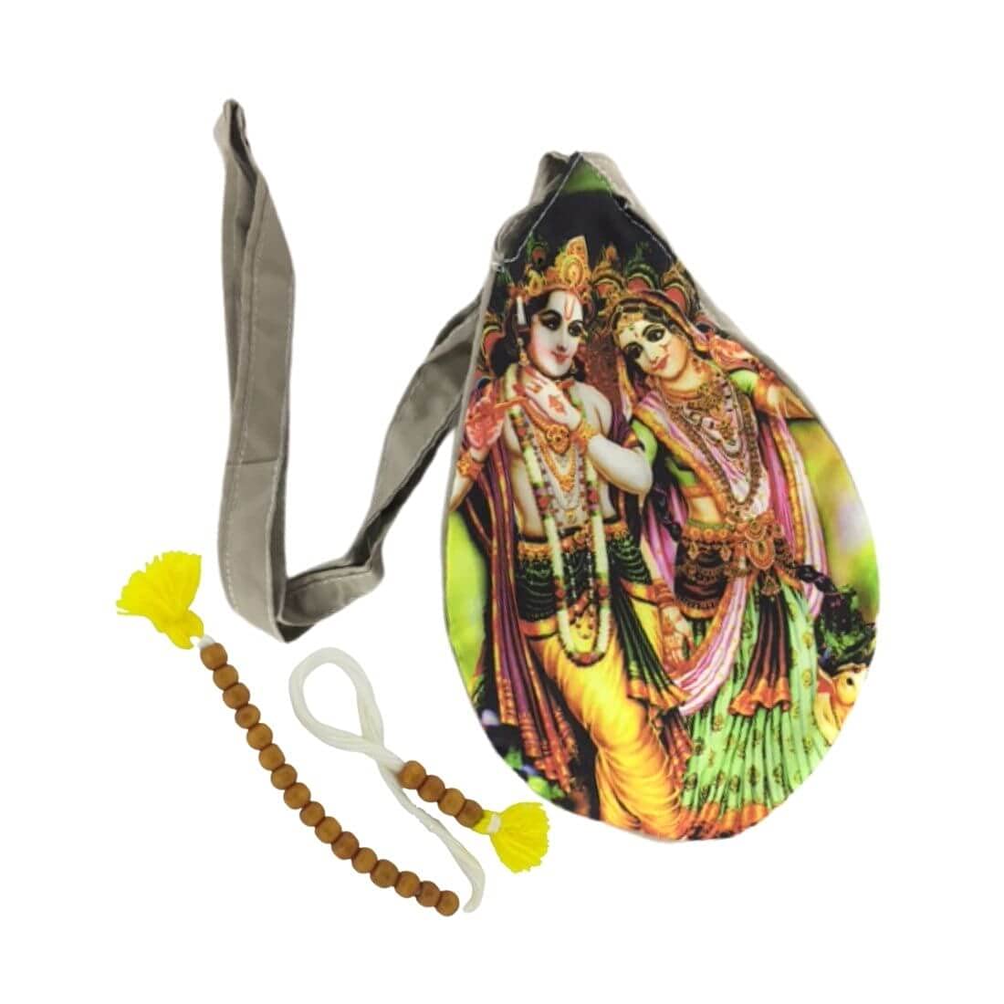 Krishna Handicrafts Printed Gomukhi Japa Bag/Beads Bag/Chanting Bag for Mantra Jaap (Pack of 1) (B092MQC23H) Amazon Price History, Amazon Price Tracker