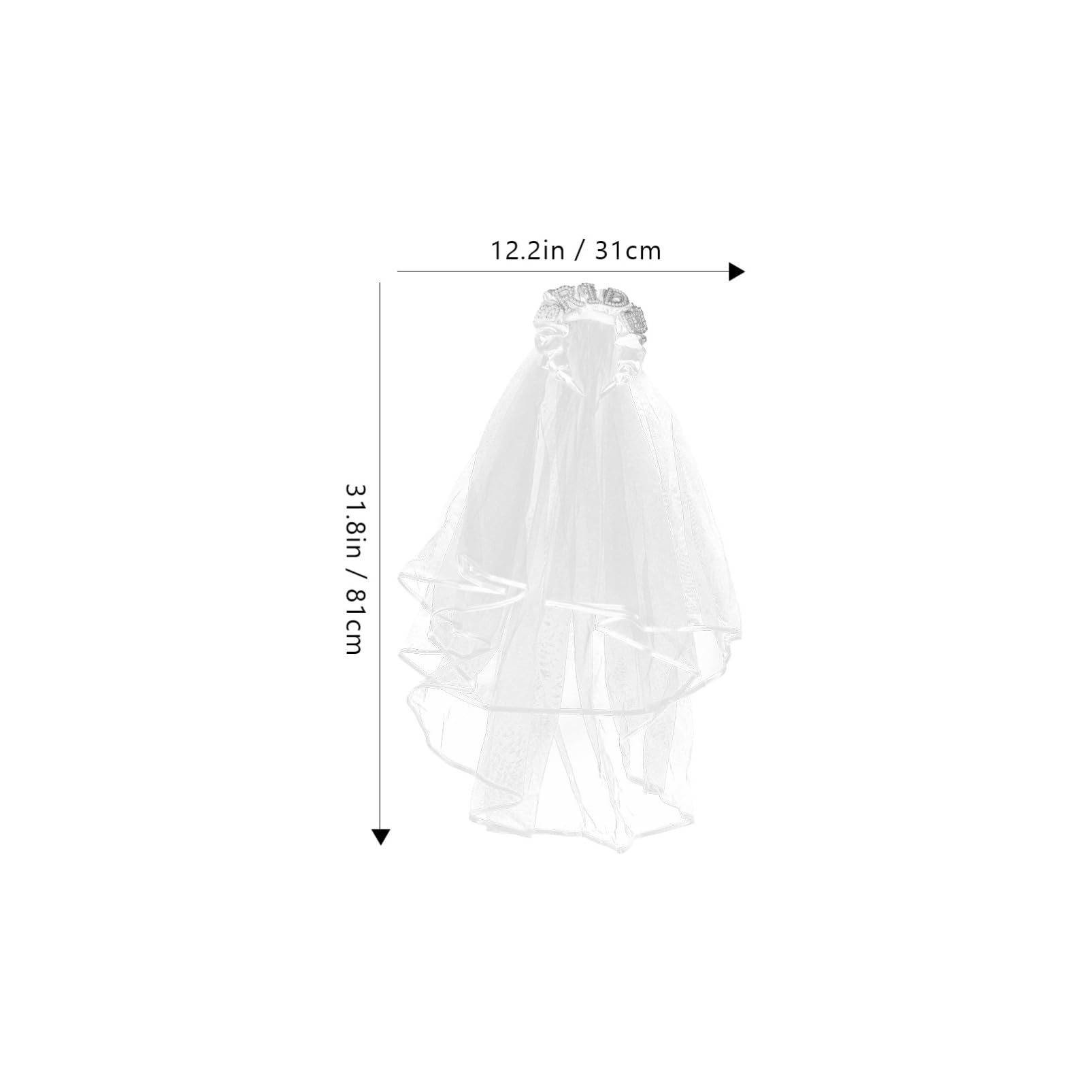 4 Stück Brautschleier Stirnband Hochzeit Dekoration trauzeugen trauzeugin Haarschmuck für Frauen Knotenstirnbänder für frauen Schleier-Stirnband-Netz