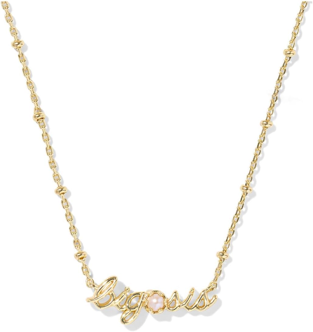 Kendra Scott, Women's, Big Sis Short Pendant Necklace, Silver Freshwater Cultured Pearl, One Size