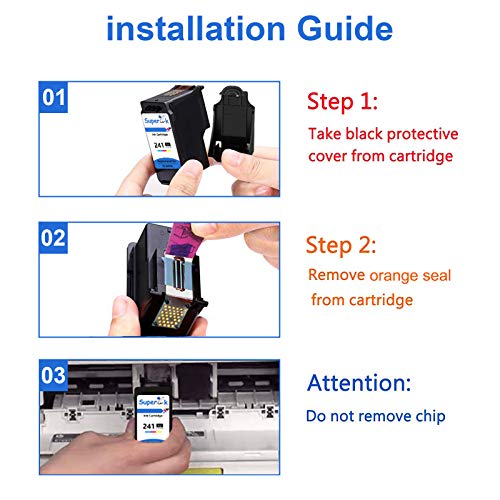 Superink Remanufactured Cl-241Xl 241 Xl High Yield Ink Cartridge Compatible For Canon Pixma Mx472 Mx452 Mx532 Mx432 Mx512 Mg3620 Mg3522 Mg2120 Mg2220 Mg3120 Mg3220 Mg3520 Ts5120 (1 Pack, Tri-Color) #TOP4