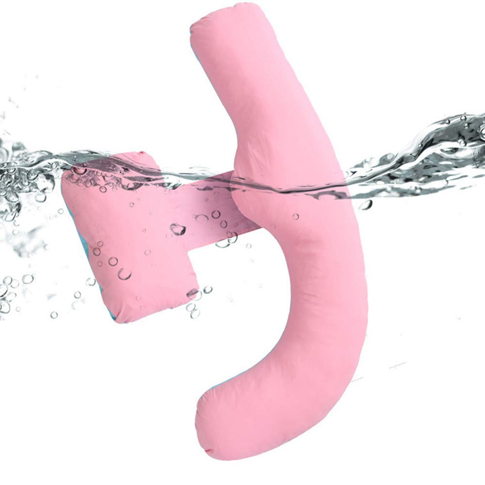 Schwangerschafts Seitenschläferkissen U-förmiges Lagerungskissen mit Abnehmbarem und Waschbarem,Rosa
