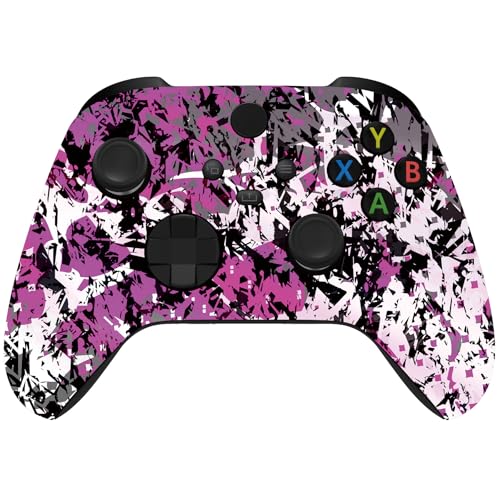 Image of Custom Controllerzz Wireless Controller for Microsoft Xbox Series X /S & Xbox One - Custom Soft Touch Feel - Custom Series X /S Controller (X /S Shadow Bloom)
