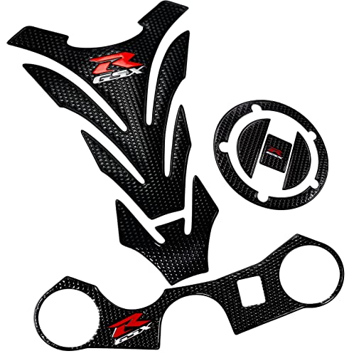New REVSOSTAR Motorcycle Tank Sticker Protector Decal Fuel Gas Cap Tank Cap Tank pad Tank Protector for GSXR600 GSXR750 GSXR1000 3 Pcs Per Set