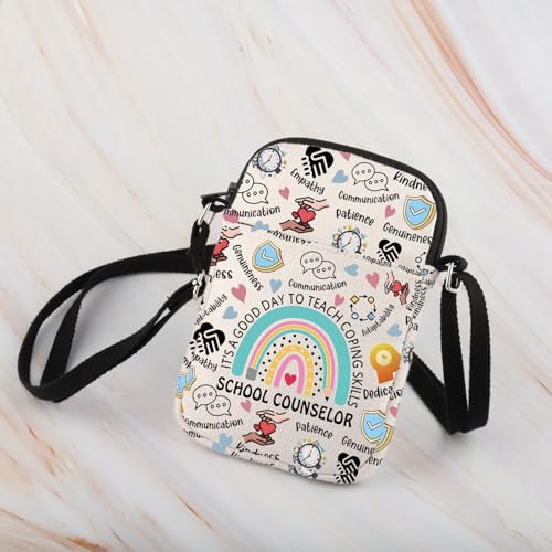 WCGXKO School Counselor Gift It’s A Good Day To Teach Coping Skills Zipper Crossbody Bag3