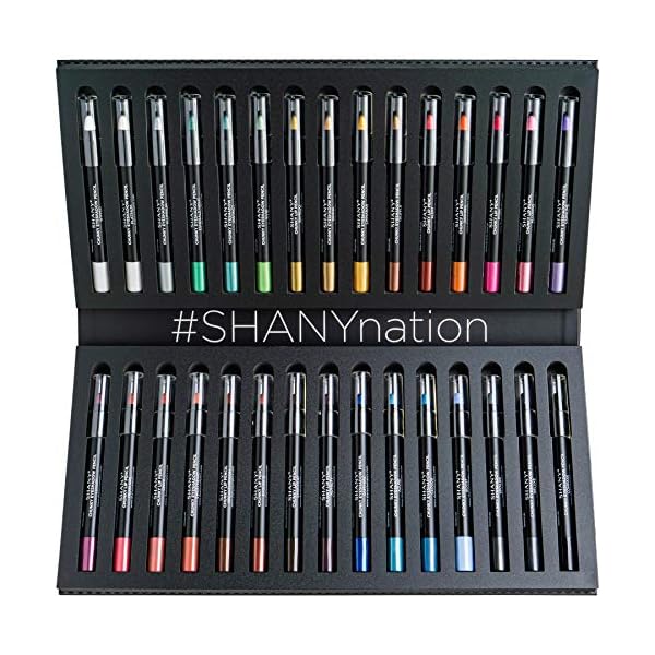 SHANY-Multi-Use-Chunky-Pencils-for-Eye-Shadow-Eyeliner-Lip-Liner-Lipstick-WVitamin-E-Aloe-Vera-Set-of-30-Colors SHANY Chunky Eyeshadow Pencils Lip Liner, Eyeliner, Eye Pencils - Multi-Use Chunky Pencils for Eye Shadow, Lip Makeup, Lipstick with Vitamin E and Aloe Vera - Premium Packaging - Set of 30 Colors