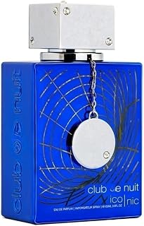 Armaf Club De Nuit Iconic - Citrus, Spicy, Woody, Aromatic - Eau de Parfum Spray Long-Lasting Fragrance for Men, 3.60 Ounce / 105 ml