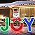 48'' Joy Snowman Lighted-Up Sign, Large Joy Christmas Yard Garden Decoration with SMD Lights for Winter Holiday Home Pathway Lawn Walkway Display Decor