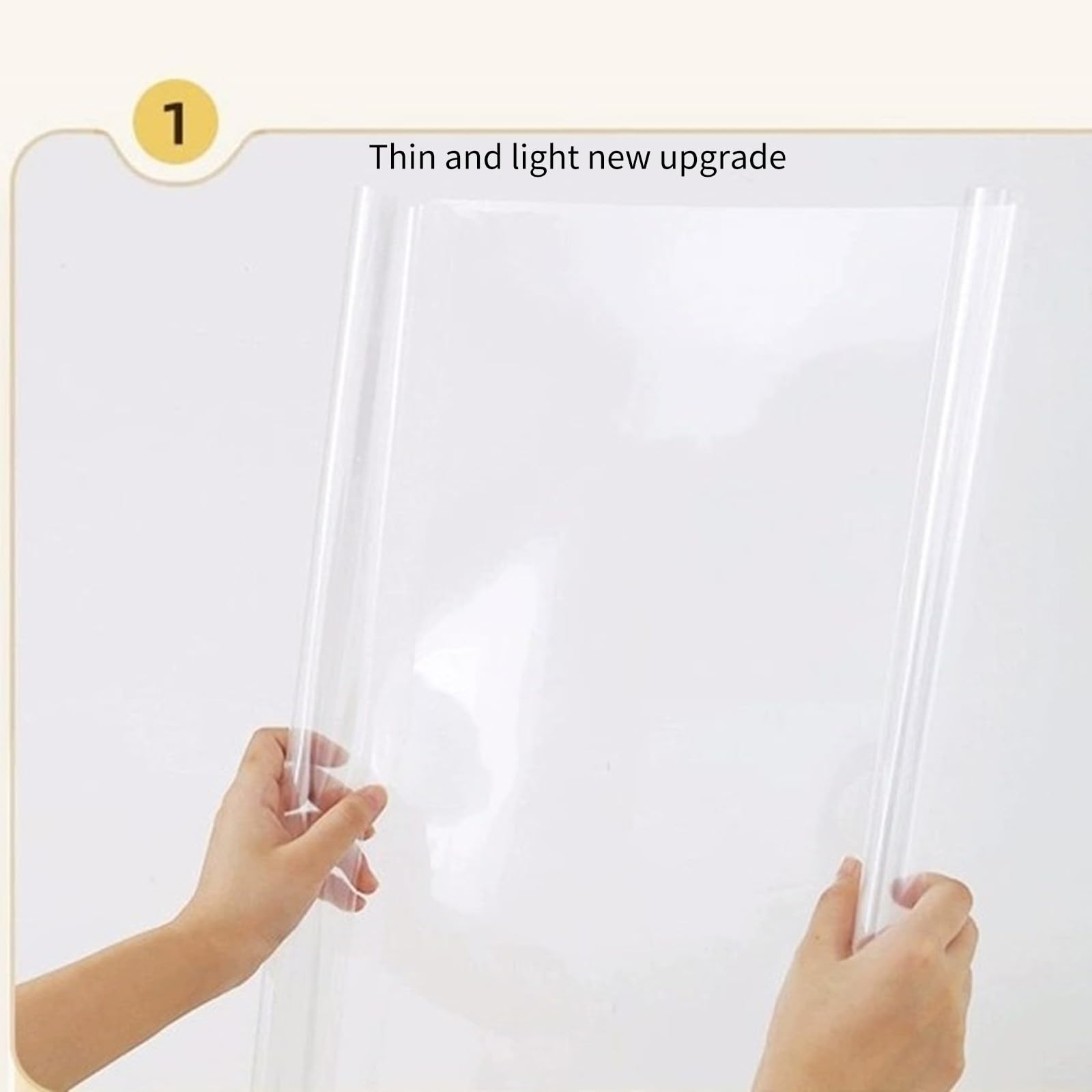 Rouleau de film de protection mural électrostatique amovible en PET transparent pour cuisine et bureau