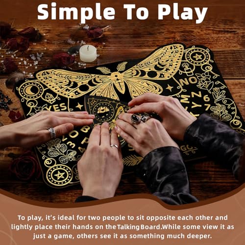 Butterfly Talking Board, juego de mesa de madera para espiritismo miniatura 2