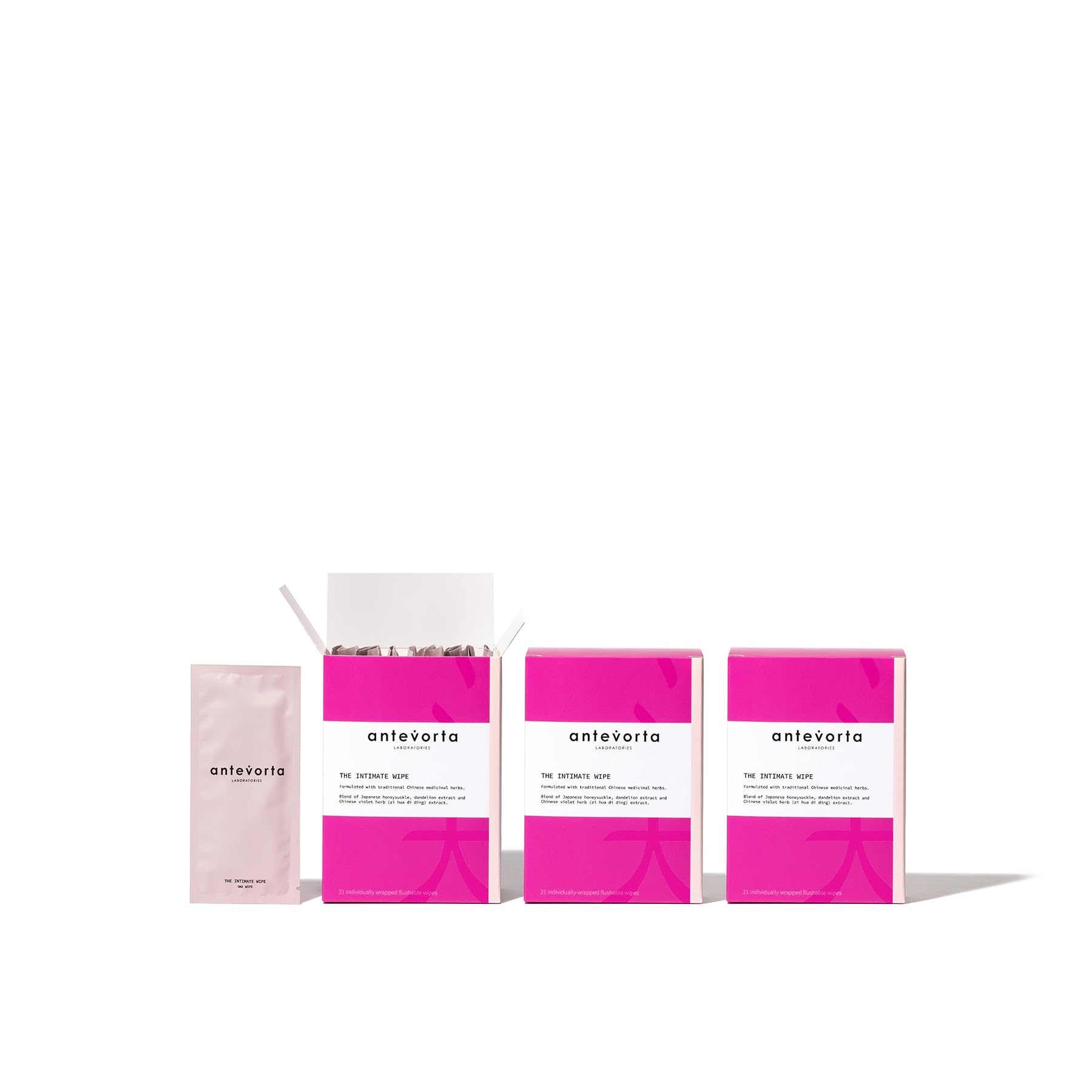 Antevorta Feminine Vaginal Wipes Bundle Individually Wrapped Intimate Wipe - Flushable - Vagina Care Health Itch Relief 21