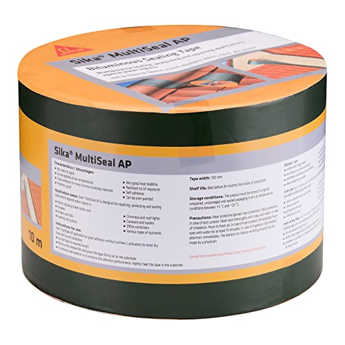 Image of SIKA - Multipurpose self-adhesive duct tape - MultiSeal AP - For concrete, metal, clay, tiles and wood - Easy to use - 10 cm x 10 m - Grey