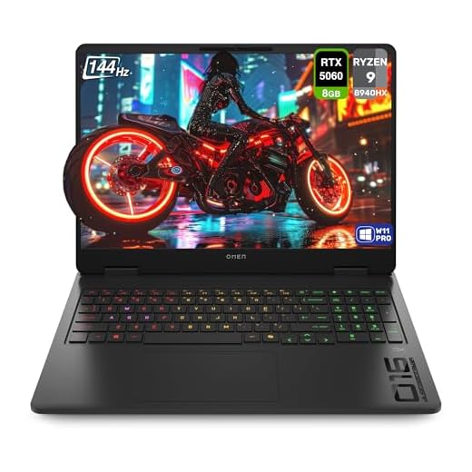 HP OMEN Gaming Laptop, AMD Ryzen 9-8940HX, 32 GB DDR5 RAM, 1 TB PCIe SSD, 16" 2K (1920x1200) 144Hz Display, Nvidia G-Force RTX 5060, Backlit Keyboard, W11 Pro, Shadow Black