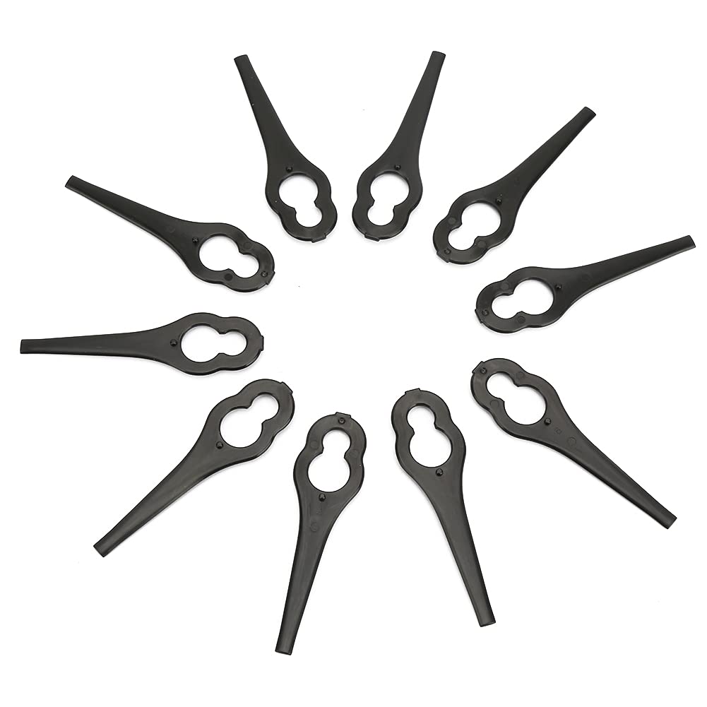 Grastrimmermessen, 12 stuks reservemessen, grastrimmer met transparante doos, metalen reservemessen, set voor accu, grastrimmer, accessoires