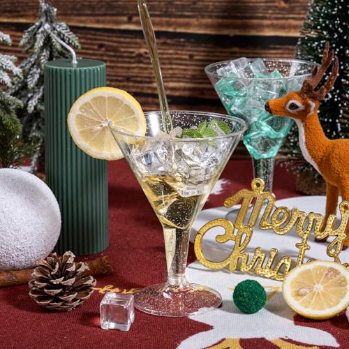 Save 50% on Liacere 24-Pack Silver Plastic Martini Glasses