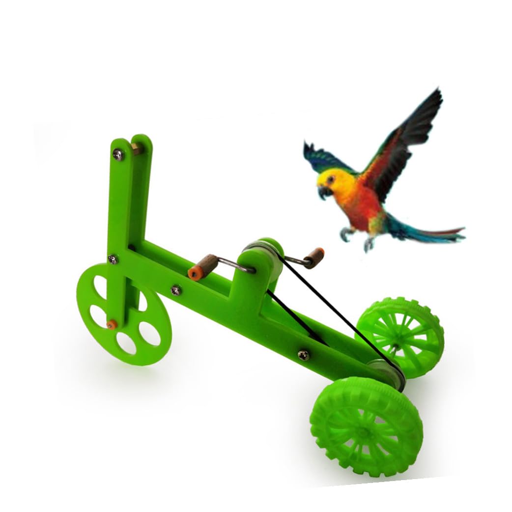 Yardwe 3sätze Papageien-Spielzeug Mit Fahrrad-Design Interaktive Trainingsringe Für Vögel Fördert Intelligenz Und Geeignet Für Nymphensittiche Und Wellensittiche
