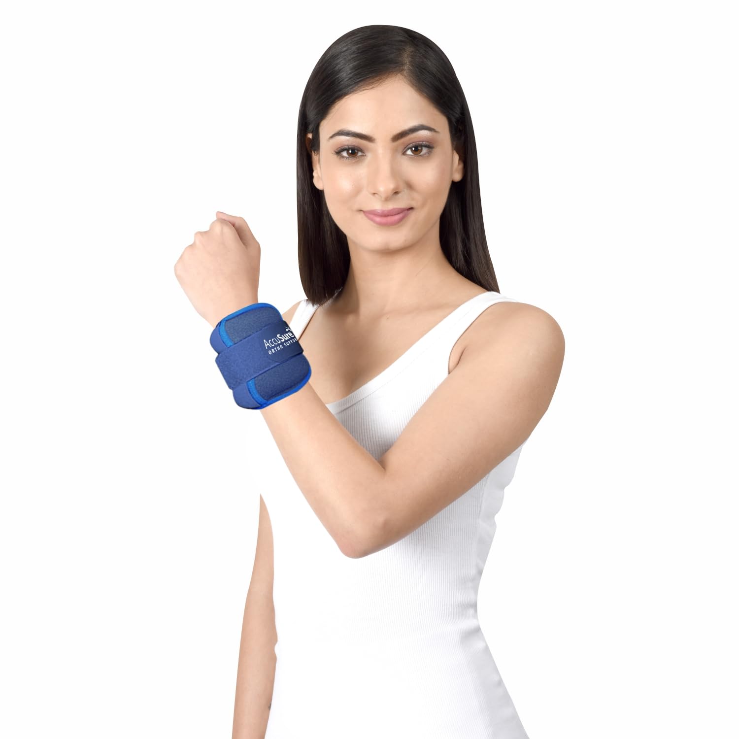 AccuSure Wrist Hand Cuff Supporter for Gym Wrist Band for Men Gym & Women | Wrist Wrap Gym Accessories for Men Hand Grip & Wrist Support Sports Straps for Gym, Running, Sports|Weight 500GM (B0CM3DR9S2) Amazon Price History, Amazon Price Tracker