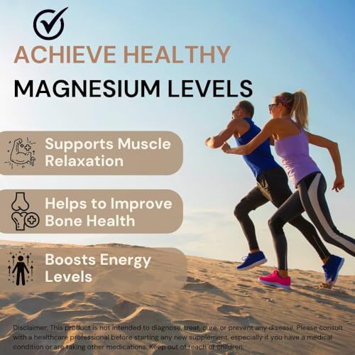 Image of Pure Nutrition Magnesium Glycinate + Zinc (350mg), 180 Veg Tablets (60x3) | For Bone, Muscle & Nerve Health l Better Relaxation & Sleep Quality | Helps Ease Period Cramps | Supports Stress Relief & Heart Health