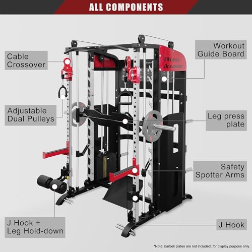 Fitness Dreamer FD-S-002 Commercial Smith Machine All-In-One Training Cage thumb #2