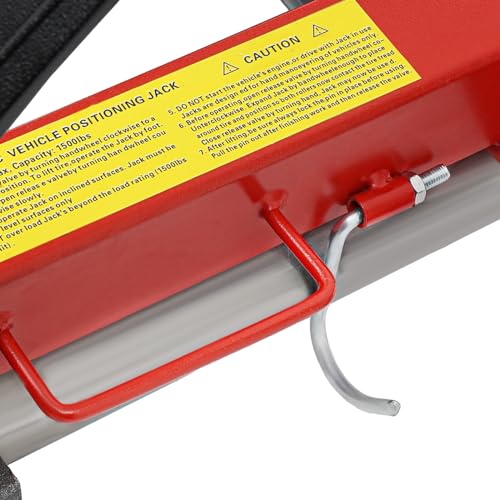 Jayeuw ML-507 1500-Pound Car Wheel Dolly, 2T Hydraulic Positioning Car Dolly Wheels Moving Dolly Jack Lift Hoists Heavy Duty Dolly thumb #6