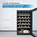 BLACK+DECKER BD61526 Wine Cellar, Black Cabinet with Gray Door Accent
