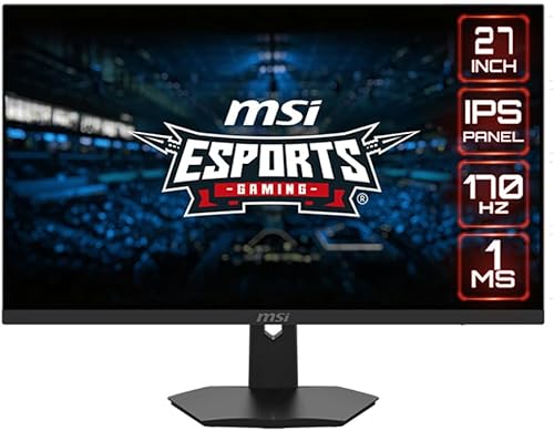 MSI G274, Monitor para juegos de 27", 1920 x 1080 (FHD), IPS, 1ms, 170Hz, compatible con G-SYNC, HDMI, Displayport, Tilt