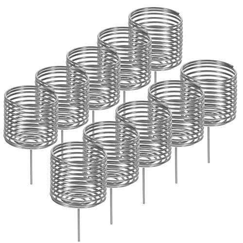 YARNOW 10 Piezas caja de fertilizante redes fertilizante para cestas colgantes jardineria accesorios Herramienta de jardín cestas de fertilizantes para plantar bonsáis Acero inoxidable