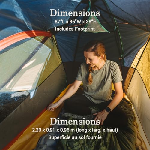 Image of Coleman PEAK1 Premium Waterproof Backpacking Tent with Rainfly & Footprint, Lightweight Camping Tent Withstands Winds up to 45 MPH, 1 /2 /3 /4 /6 Person Sizes