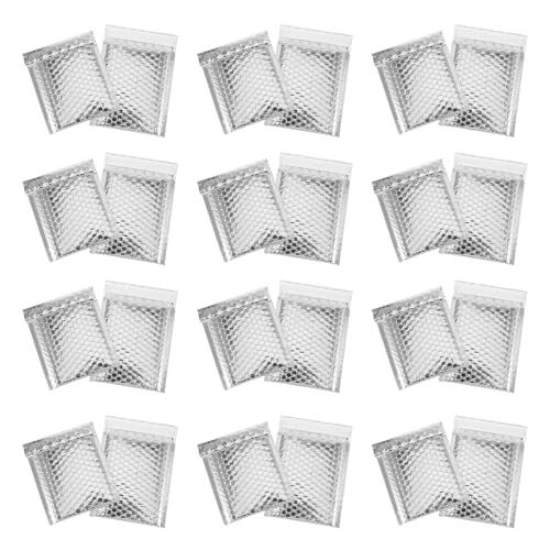 Enveloppes auto-scellantes à bulles légères POPETPOP pochette emballage argentée x100