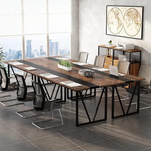Image of TEKAVO Minda Office Workstation Table for Conference Room | Large Office Computer Work Table | 180 cm Long, 80 cm Wide