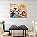Wieco Art Blooming Poppies Large Colorful Flowers Pictures Paintings on Canvas Wall Art Modern Stretched and Framed Floral Giclee Canvas Prints Artwork for Living Room Bedroom Home Office Decor L