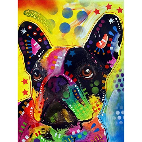 YSCOLOR Diamant Painting Volle Runde Bohrer 5D Diamant Malerei DIY Diamant Stickerei Bunte Bulldogge Kreuzstich Strass Mosaik Dekoration 30X40Cm YSCOLOR Diamant Painting Volle Runde Bohrer 5D Diamant Malerei DIY Diamant Stickerei Bunte Bulldogge Kreuzstich Strass Mosaik Dekoration 30X40Cm