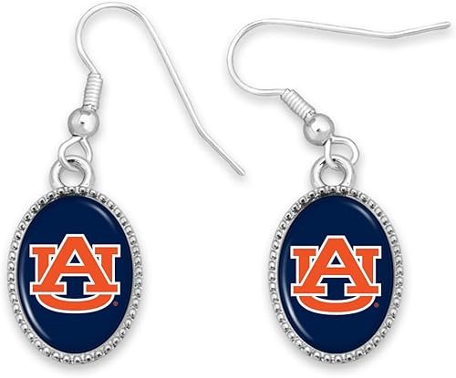 From the Heart Auburn Tigers Kennedy - Pendientes de joyería de regalo con licencia AU, No es una piedra preciosa