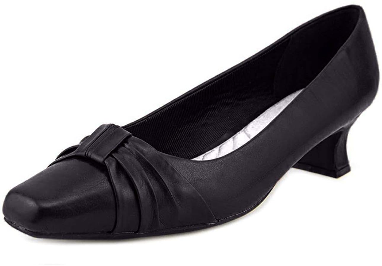 Amazon.com | Easy Street Women's Waive Pump, Black Patent, 9