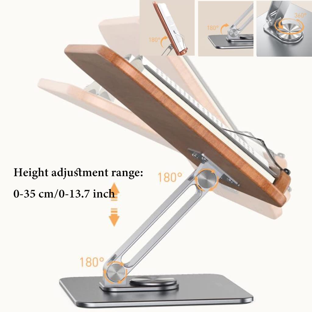 Leggio Regolabile Dokeno Con Base Girevole 360° - Per Libri, Tablet, Ricette E Spartiti - Foto 4