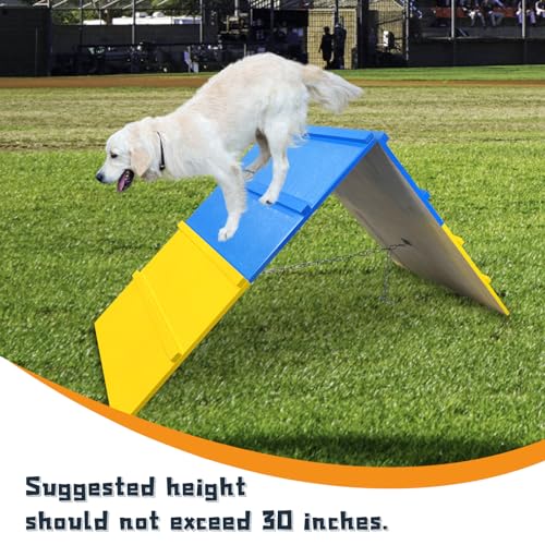 Tongmo Dogs Agility A-Frame: Premium Dog Agility Equipment for Backyard, Playground, and Park Settings – Non-Slip Dog Agility Equipment – Enhance Your Dog’s Agility Course Experience Tongmo Dogs Agility A-Frame: Premium Dog Agility Equipment for Backyard, Playground, and Park Settings – Non-Slip Dog Agility Equipment – Enhance Your Dog’s Agility Course Experience