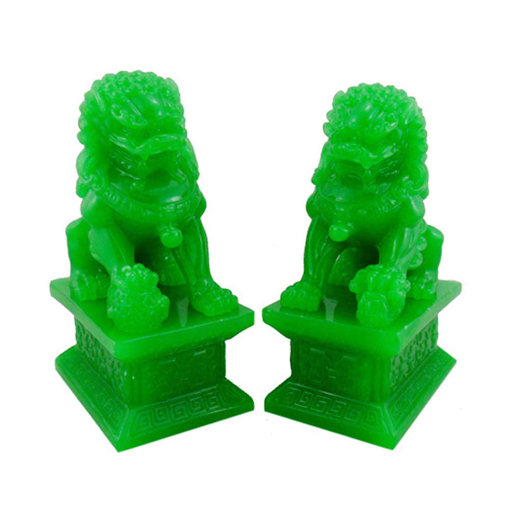 Chiens Fu Foo statues Feng Shui contre les mauvaises énergies pour sécuriser le foyer
