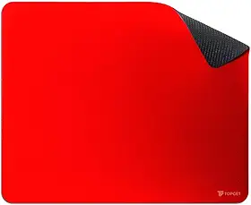 Mouse Pad TopGet ProControl | Gamer & Home Office | Precisão, Deslize Suave | Base Borracha Antiderrapante, Poliéster Durável | 22x18 cm (Vermelho)